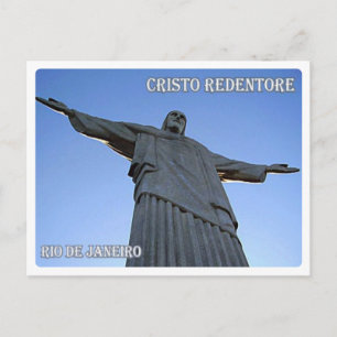 Carte Postale Brésil - Rio de Janeiro - Christ rédempteur -