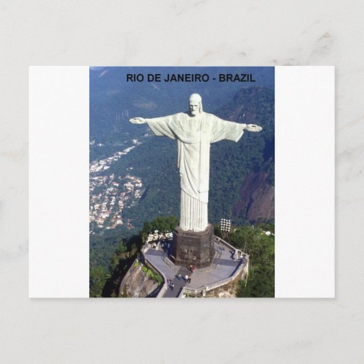 Carte Postale Brésil Rio De Janeiro christ (St.K.) (Devant)