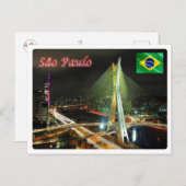 Carte Postale Brésil - Sao Paulo - (Devant / Derrière)