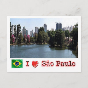 Carte Postale Brésil - Sao Paulo - I Love - Ibirapuera -