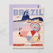Carte Postale Brésil Vintage (Devant / Derrière)