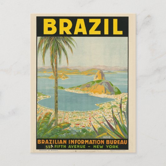 Carte Postale Brésil vintage Tourisme Brésil Brésil (Devant)