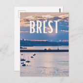 Carte Postale Brest Photo Vintage  (Devant / Derrière)