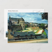 Carte Postale Bretagne, château de Vannes, (Devant / Derrière)