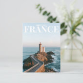 Carte Postale Bretagne, phare de France (Debout devant)