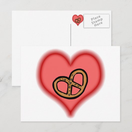 Carte Postale bretzel (Devant / Derrière)