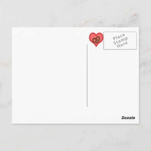 Carte Postale bretzel (Dos)