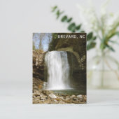 Carte Postale Brevard NC Regard Glass Falls Cascade (Debout devant)