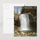 Carte Postale Brevard NC Regard Glass Falls Cascade (Devant / Derrière)