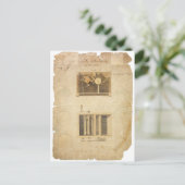 Carte Postale Brevet d'Eli Whitney pour le gin coton en 1794 (Debout devant)