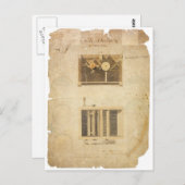 Carte Postale Brevet d'Eli Whitney pour le gin coton en 1794 (Devant / Derrière)