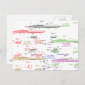 Carte Postale brevet plume (Devant / Derrière)