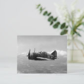 Carte Postale Brewster F2A Buffalo (Debout devant)