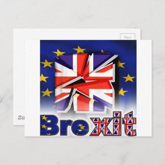 Carte Postale brexit (Devant / Derrière)