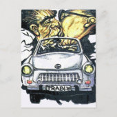 Carte Postale Brezhnev & Honecker, Trabant Car, Berlin (pst. (Devant)