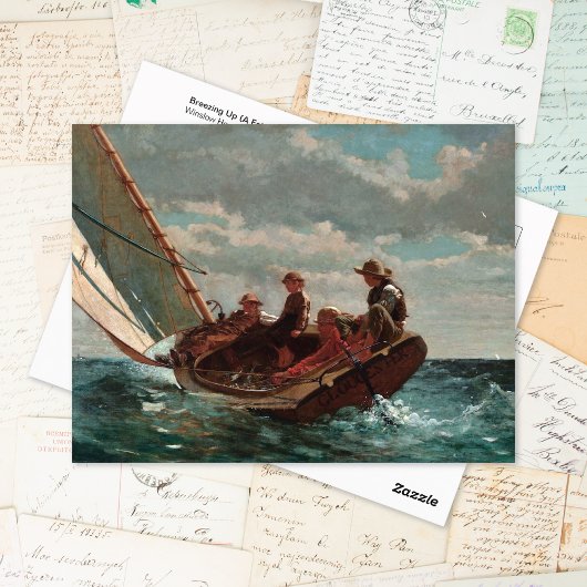 Carte Postale Brezing Up Fair Wind Winslow Homer