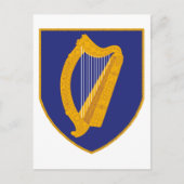 Carte Postale Brian Boru Harp - Symbole d'Irlande (Devant)