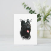 Carte Postale Briard papa 2 (Debout devant)