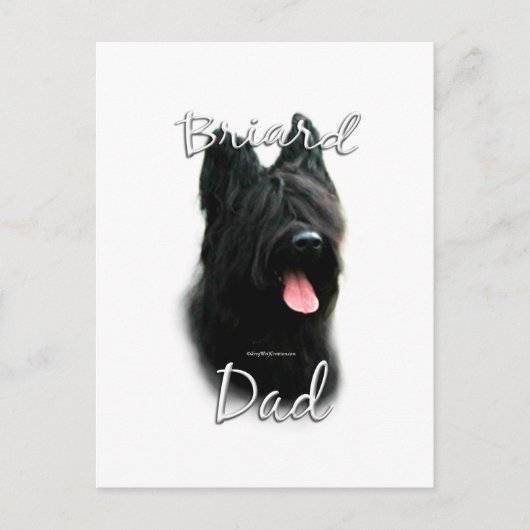 Carte Postale Briard papa 2 (Devant)