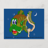 Carte Postale Bribing le poisson (Devant)