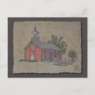 Carte Postale Brick Country Church
