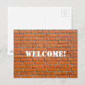 Carte Postale Brick Wall - Bienvenue (Devant / Derrière)