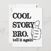 Carte Postale Bricolage histoire raconter à nouveau pouce haut (Devant / Derrière)