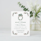 Carte Postale BRIDAL | Christmas Holiday Holly (Debout devant)