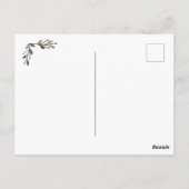 Carte Postale BRIDAL | Christmas Holiday Holly (Dos)