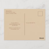 Carte Postale Bridal Shower Autumn Fall Elegant Greenery Leaves (Dos)