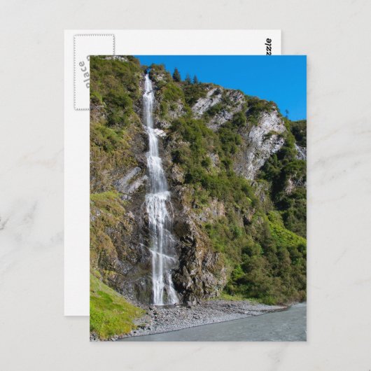 Carte Postale Bridal Veil Falls, Alaska (Devant / Derrière)