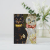Carte Postale "Bride and Groom" de Louis Wain (Debout devant)