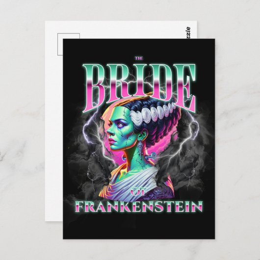 Carte Postale Bride de Frankenstein Bootleg Style (Devant / Derrière)