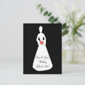 Carte Postale Bride Silhouette I (Debout devant)