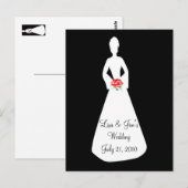 Carte Postale Bride Silhouette I (Devant / Derrière)