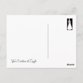 Carte Postale Bride Silhouette I (Dos)