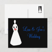 Carte Postale Bride Silhouette I (Devant / Derrière)