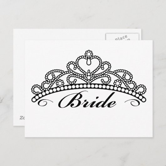Carte postale Bride Tiara (Devant / Derrière)