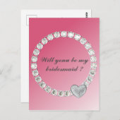 Carte Postale Bridesmaid (Devant / Derrière)