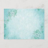 Carte Postale Bridesmaid Invitation Floral bleu (Dos)