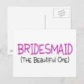 Carte Postale Bridesmaid La Belle (Devant / Derrière)