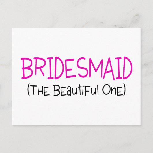 Carte Postale Bridesmaid La Belle (Devant)