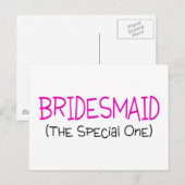 Carte Postale Bridesmaid Le Spécial (Devant / Derrière)