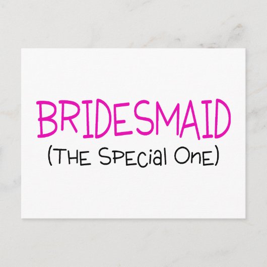 Carte Postale Bridesmaid Le Spécial (Devant)