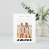 Carte Postale Bridesmaid Proposition Bold Jouer (Debout devant)