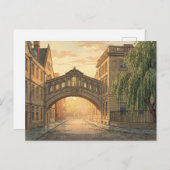 Carte Postale Bridge of Sighs in Oxford University (Devant / Derrière)