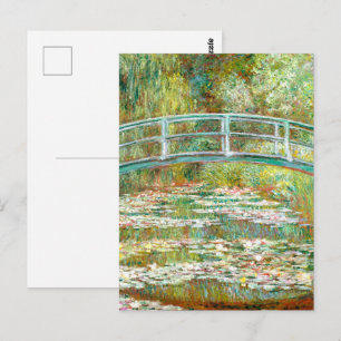 Carte Postale Bridge over a Pond of Water Lilies by Claude Monet