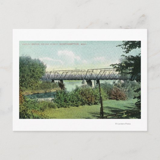 Carte Postale Bridge Street Vue sur le pont Hadley (Devant)