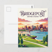 Carte Postale Bridgeport Connecticut (Devant / Derrière)