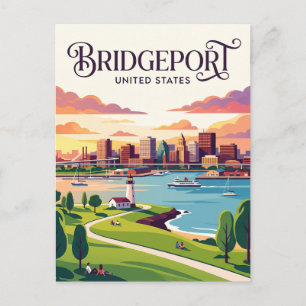 Carte Postale Bridgeport Connecticut
